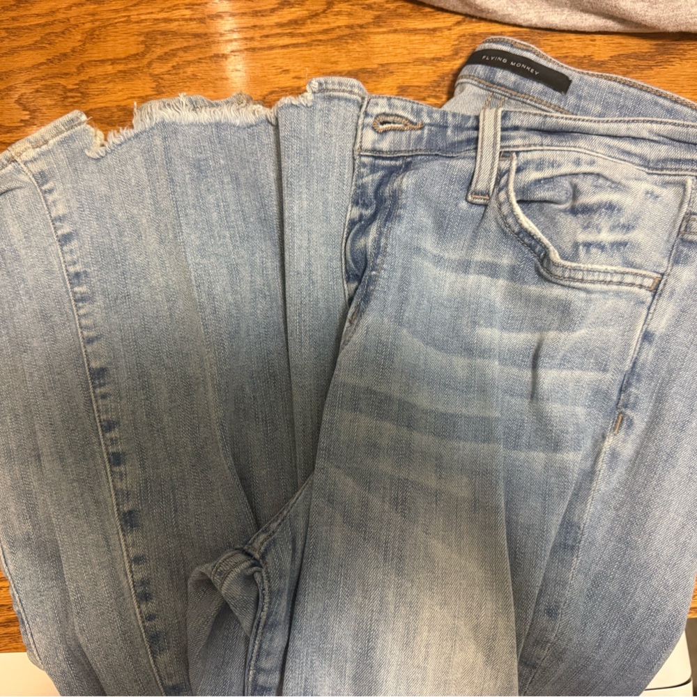 Flying Monkey Light Wash Flared Boocut Jeans